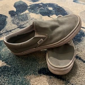 VANS grey slip on size 10